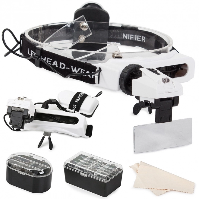 Bandeau flexible avec loupe et éclairage LED