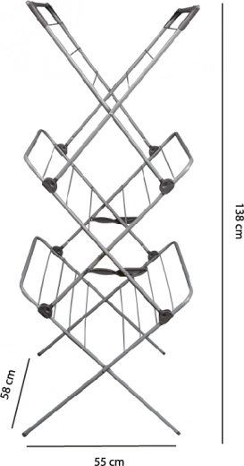 15 m de surface de séchage sur 3 niveaux