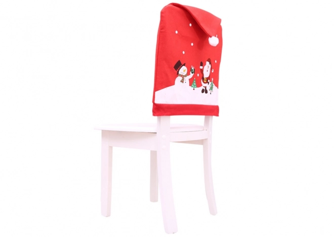 Housse de chaise de Noël rouge 60cm x 48cm 1 pièce.