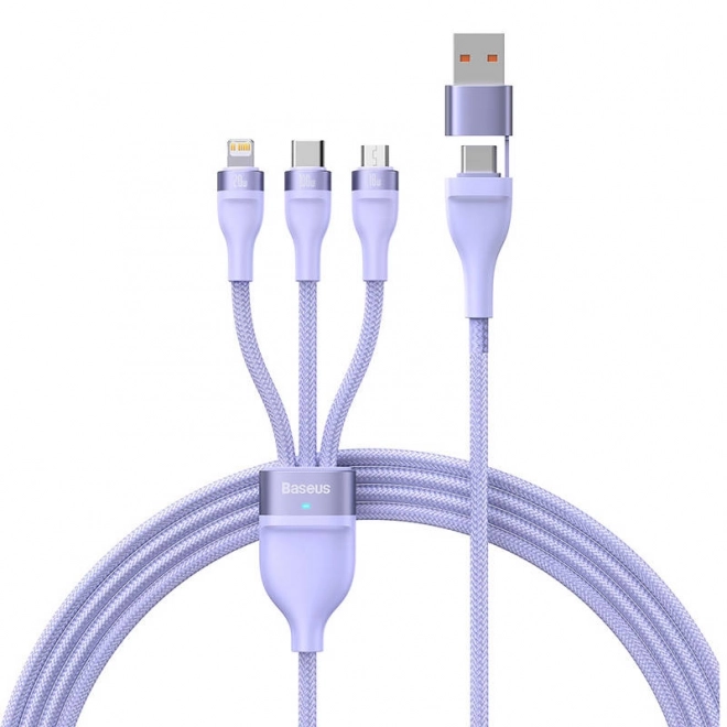 Câble Baseus Flash Series 2 en 1 USB-C + micro USB + Lightning 100 W