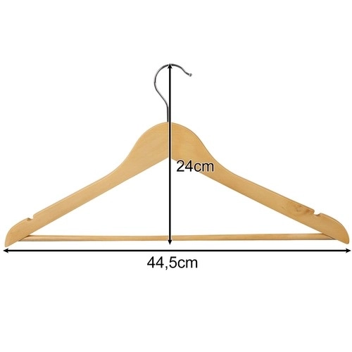 Porte-vêtements 10pcs. - Ruhhy en bois 24492