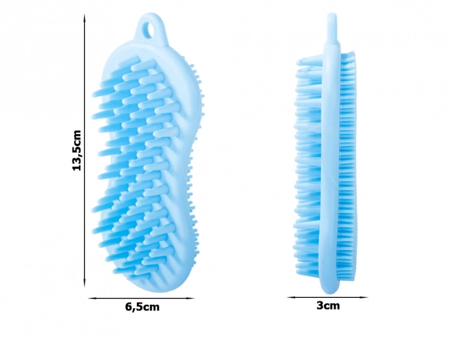 Brosse de massage en silicone pour le corps et la tête