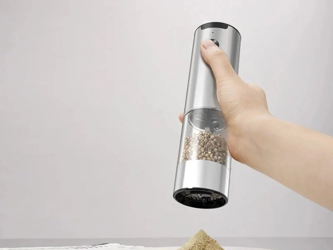 Moulin électrique avec réglage de la grossièreté et éclairage LED