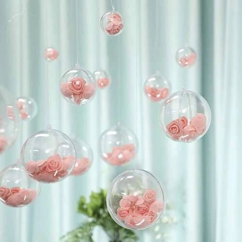 Ornements transparents 12cm - ensemble de 5 Ruhhy 22278