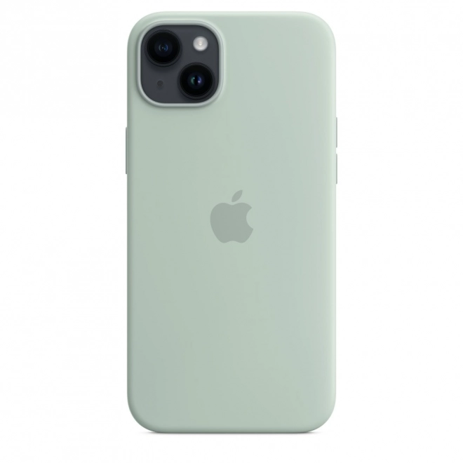 Coque en silicone avec MagSafe pour iPhone 14 Plus - Agave