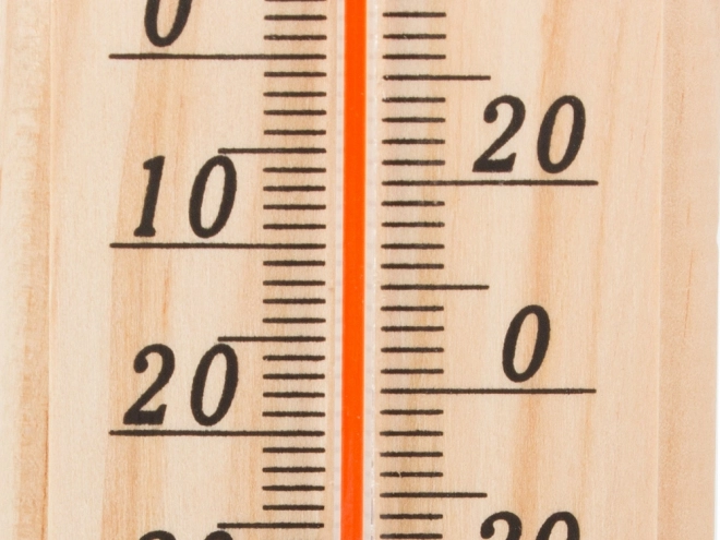 Grand thermomètre en bois pour utilisation intérieure et extérieure