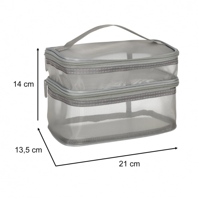 Trousse de toilette de voyage grise