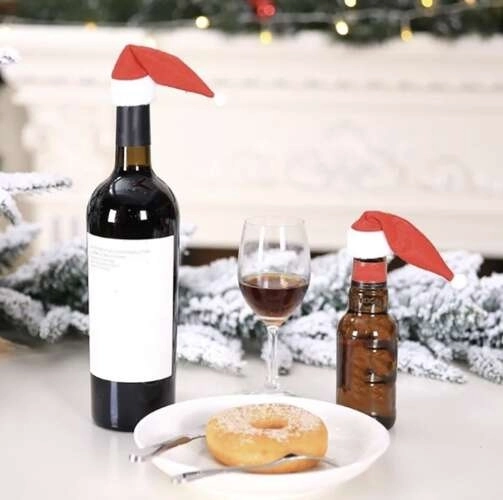 Étui à couverts - Chapeaux de Papa Noël, 12 pièces. Ruhhy 22303