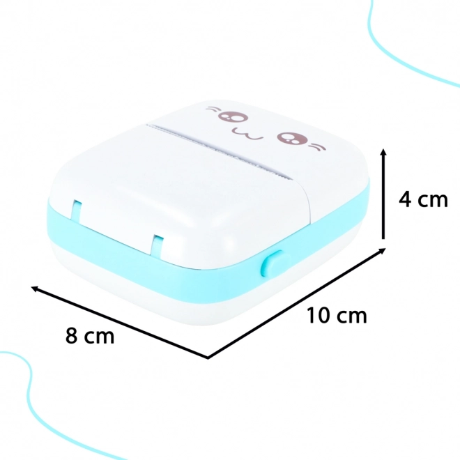 Imprimante mini mobile thermique Chat Bleu
