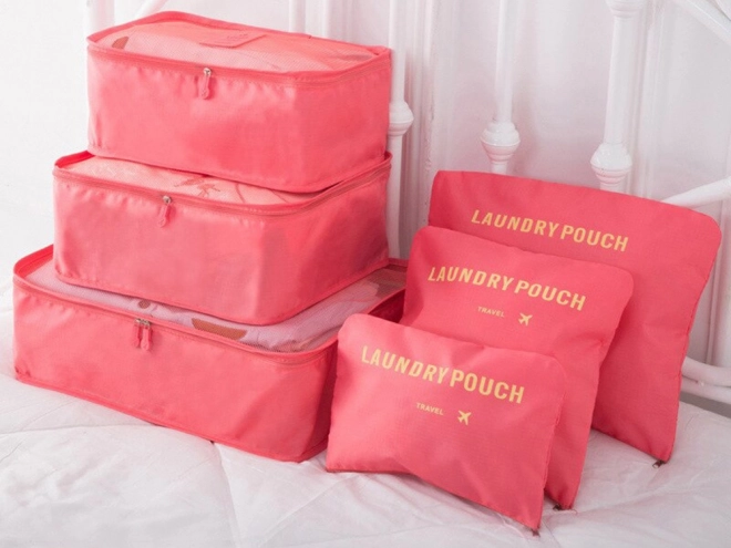 Organisateurs de voyage en filet pour bagage x6