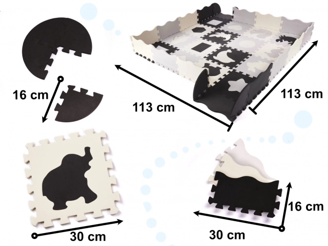 Tapis puzzle éducatif pour enfants