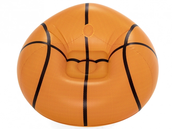 Fauteuil gonflable pour enfants en forme de ballon de basket