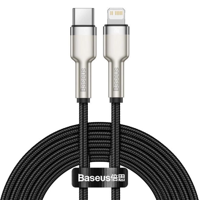 Baseus USB-C vers Lightning câble Cafule 20W, 2m noir