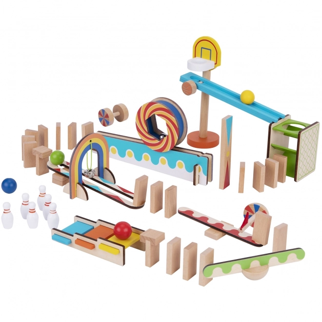 Blocs de construction en bois domino / puzzle domino Tooky Toy