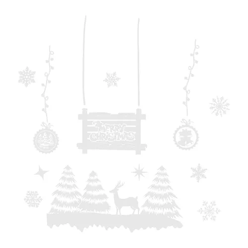 Ruhhy Autocollants de Noël pour fenêtre 22253