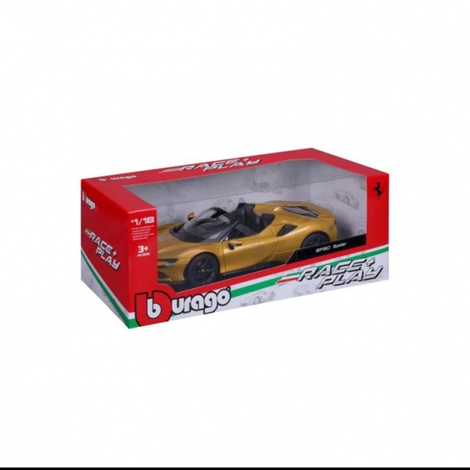 Bburago Ferrari SF90 Spider 1:18 - Jaune