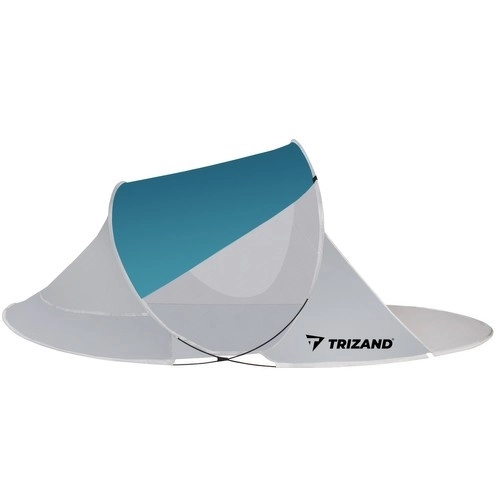 Tente de plage 220x120x90cm - turquoise - gris