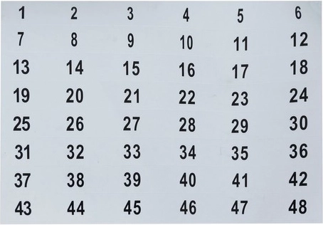 48 crochets et marquage numérique