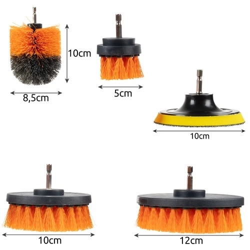 Ensemble de brosses de nettoyage pour perceuse