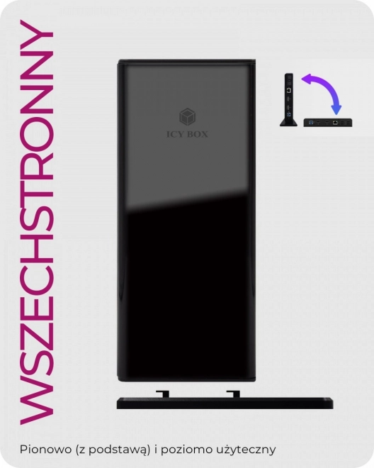 Station d'accueil de bureau Icy Box DisplayLink