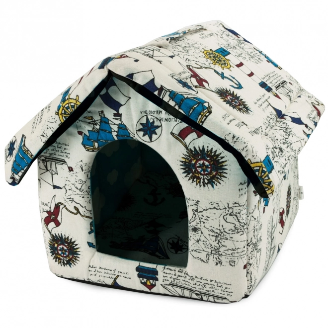 Maison pour chiens et chats avec enclos