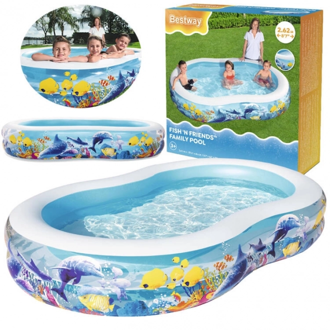 Piscine gonflable 2,62m x 1,57m x 46cm