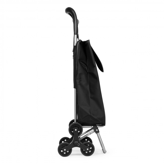 Panier à provisions, 25 l, 6 roues, cadre métallique, noir