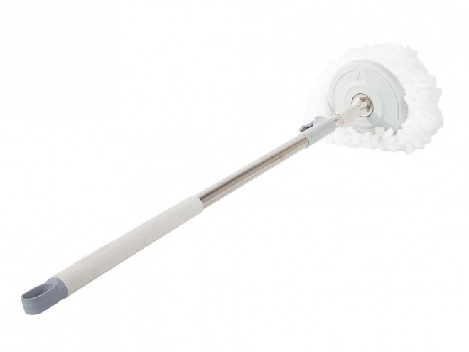 Serpillière rotative avec seau et tampon en microfibre