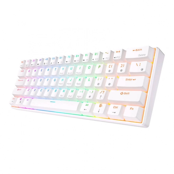 Clavier mécanique Royal Kludge RK61 RGB blanc