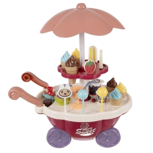 Glacier pour enfants - chariot sur roulettes avec accessoires