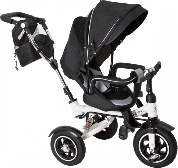 Tricycle Trike Fix V3 3-en-1 avec siège pivotant 360° et roue libre – noir
