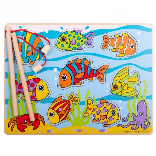Bigjigs Toys Pêche aux poissons sur tableau