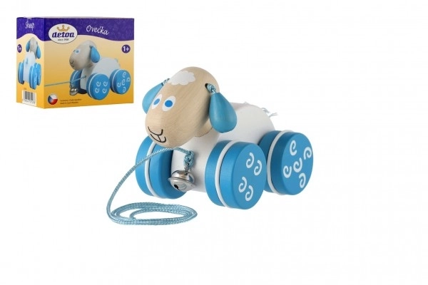Mouton en bois à tirer
