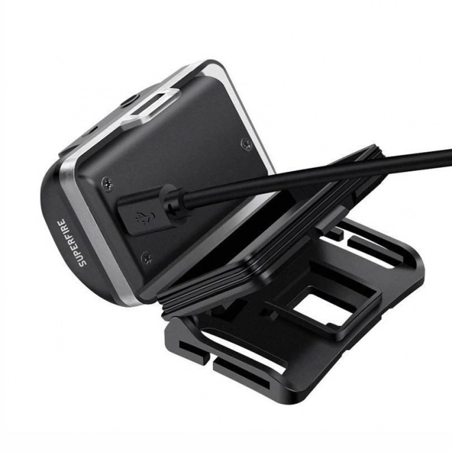 Lampe frontale Superfire avec chargement USB 320lm