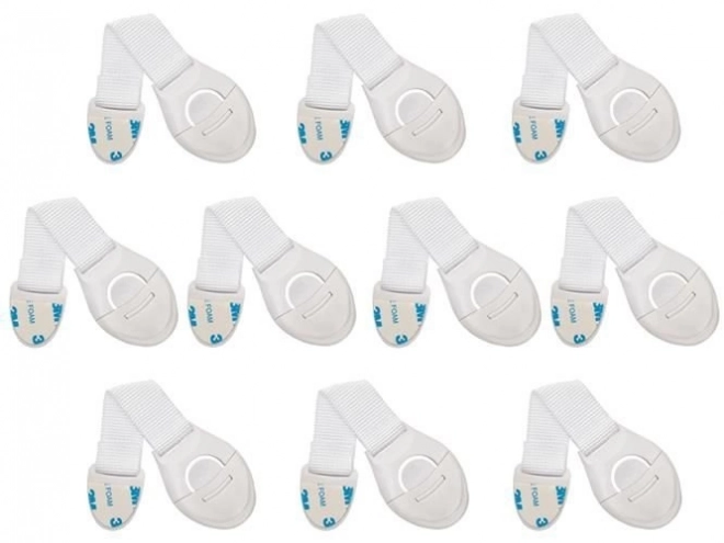 Verrouillage pour armoires 10 pcs blanc