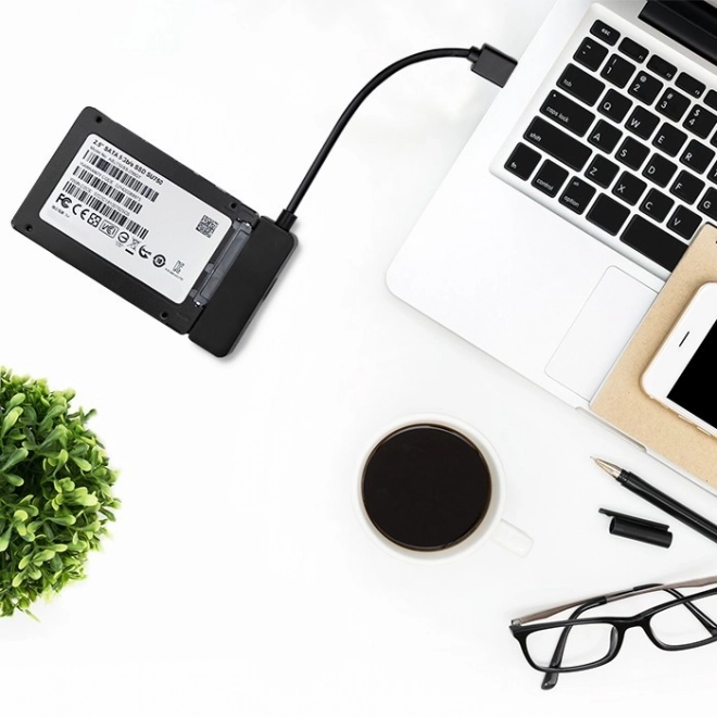 Adaptateur SATA | Adaptateur SSD HDD 2,5" | Super vitesse 5Gb/s | 2TB – USB 3.0