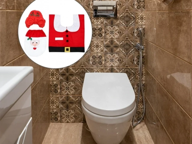 Ensemble de salle de bain de Noël Père Noël