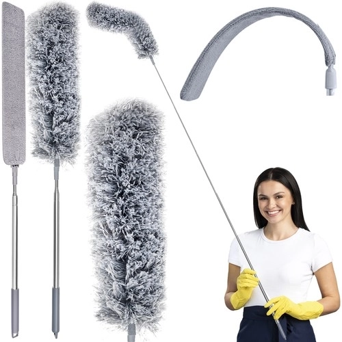 Dépoussiéreur télescopique avec deux accessoires