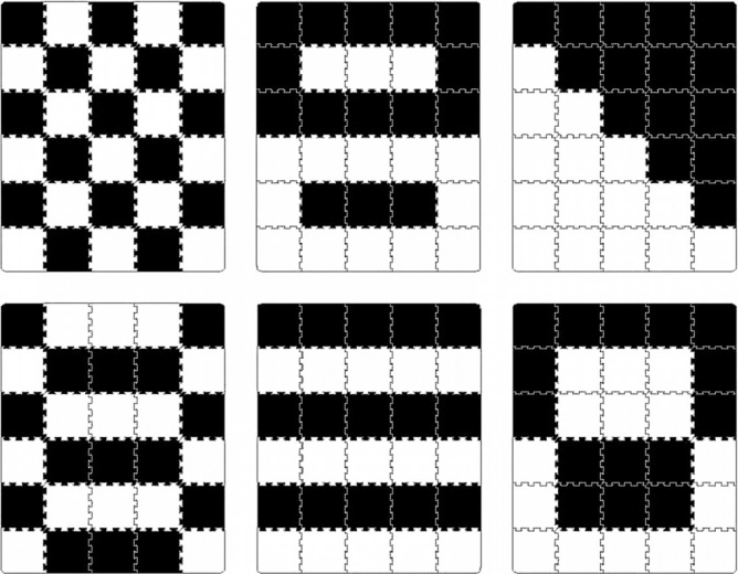 Assemblage facile et motifs variables