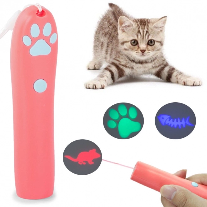 Jouet laser pour chats avec lumière LED