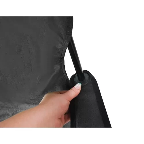 Chaise / Fauteuil pliant de pêche / camping - noir