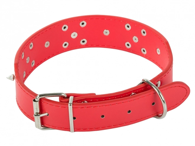 Collier réglable pour chiens avec clous en cuir écologique