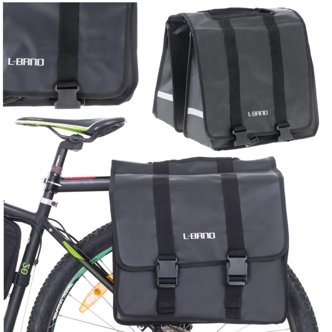 Sacoche double face pour porte-bagages de vélo