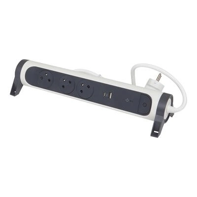 Câble rallonge avec protection contre les surtensions et USB A/C, 1,5 m