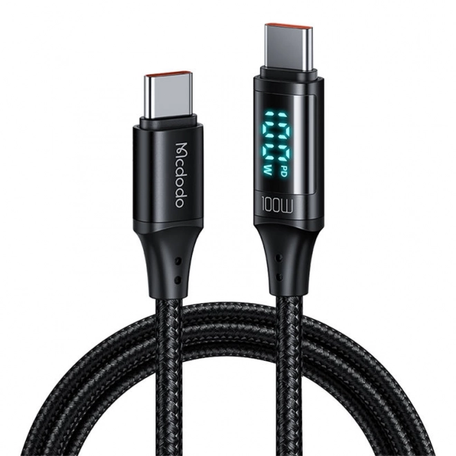 Câble Mcdodo CA-1100 USB-C vers USB-C, 100 W, 1,2 m (noir)