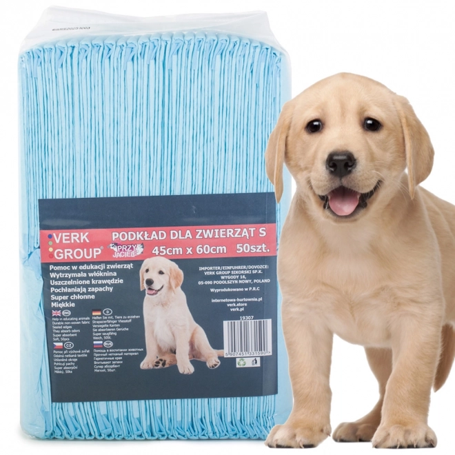 Sous-couches pour chiens en phase d'apprentissage à uriner 45x60 50 unités