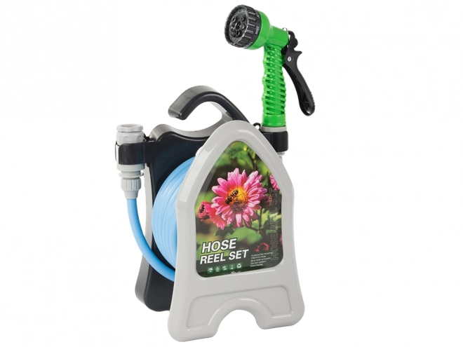 Tuyau d'arrosage de jardin avec support enrouleur