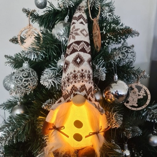 Lutin debout avec éclairage LED