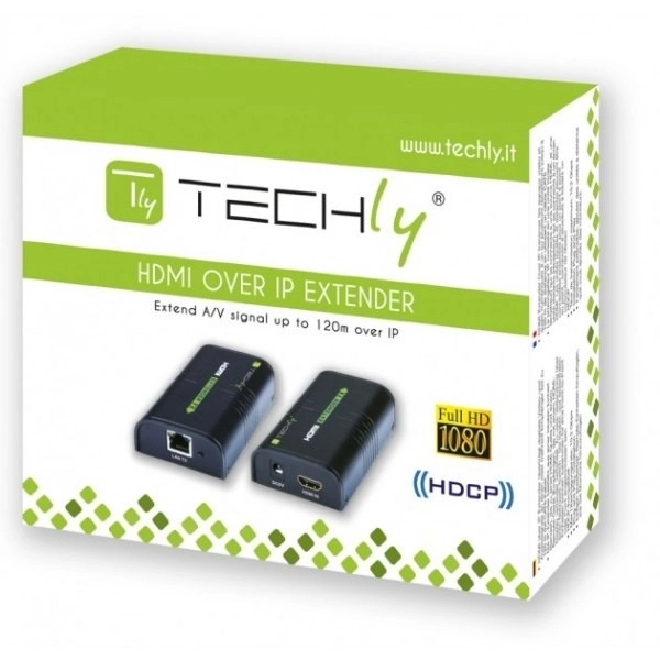 Extender HDMI/Distributeur sur Ethernet jusqu'à 120m, noir