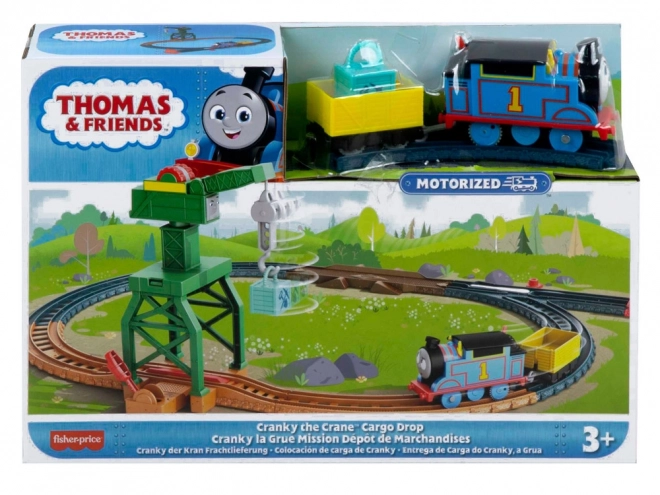 Tom et ses amis locomotive avec grue Charles et cargaison